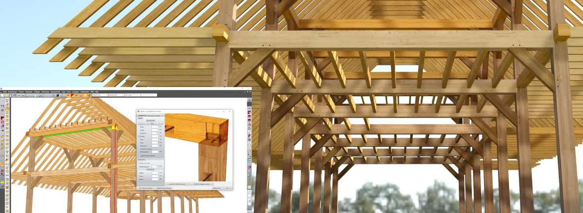 Więźba dachowa - montaż na budowie